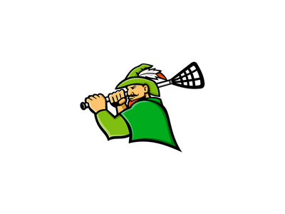 弓箭手曲棍球运动吉祥物(Archer Lacrosse Sport Mascot)