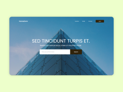 架构网页登陆页面(Architecture Web Landing Page)