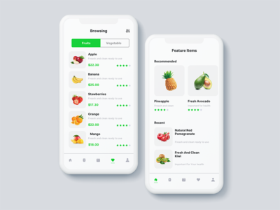 水果应用界面(Fruit App UI)