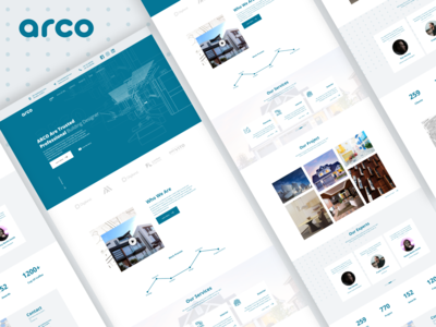 Arco-建筑代理网站模板设计(Arco- an Architecture Agency Website Template Desi)