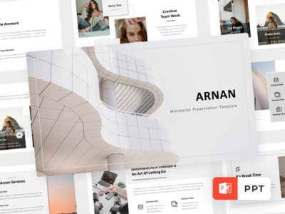 Arnan - 极简主义PowerPoint模板(Arnan - Minimalist Powerpoint Templates)