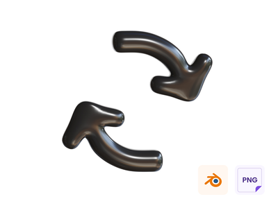 箭头 3D 图标(Arrow 3D Icon)