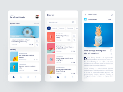 文章阅读移动应用(Article Reading Mobile App)