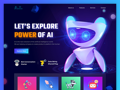 工作中的人工智能登陆页面(Artificial Intelligence At Work Landing Page)
