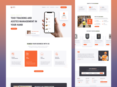 资产跟踪安全登陆页面(Asset Tracking Security Landing Page)