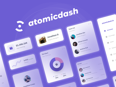 Atomicdash - UI 仪表板组件(Atomicdash - UI Dashboard Component)