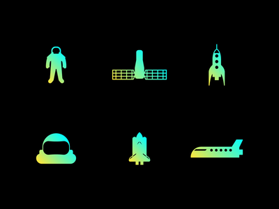 图标集(Astronaut icons set)