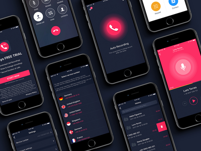 自动记录仪移动应用程序概念(Auto Recorder Mobile App Concept)