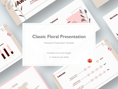 经典花卉 - 终极演示模板(Classic Floral - Ultimate Presentation Template)