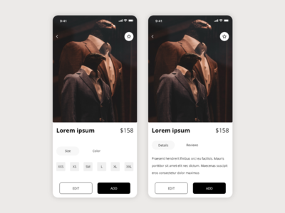 服装店应用概念(Cloth Store App Concept)