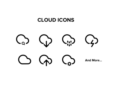云图标多用途(Cloud Icons Multiuse)