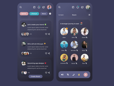 会所应用程序重新设计(Clubhouse App Redesign)