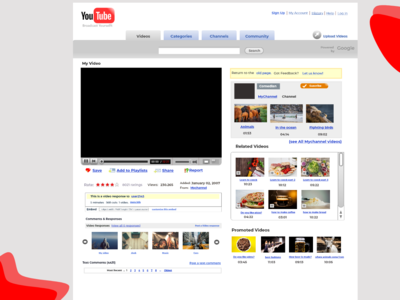 Youtube 设计 2007(Youtube Design 2007)