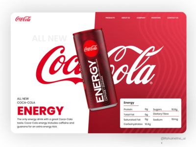 可口可乐 ui 重新设计挑战(Cocacola ui redesign challenge)