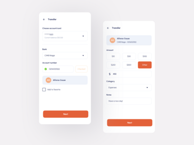 Codabank - 手机银行应用程序（转移 2）(Codabank - Mobile Banking Apps (Transfer 2))