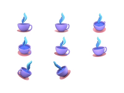 咖啡厅3D图标(Cafe 3D icon)