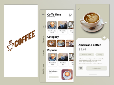 咖啡应用设计 | iOS 设计(Coffee App Design |  iOS design)