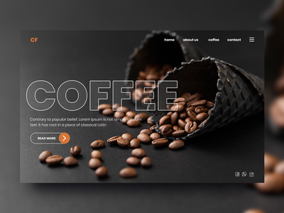 咖啡电商登陆页面(Coffee E-commerce landing page)