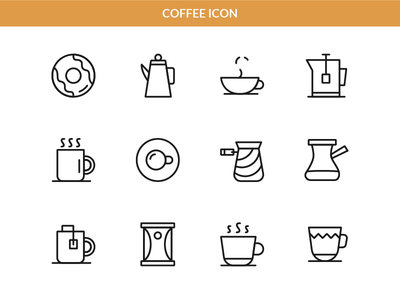 咖啡图标包1(Coffee Icon Pack 1)