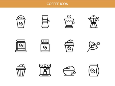 咖啡图标包 3(Coffee Icon Pack 3)