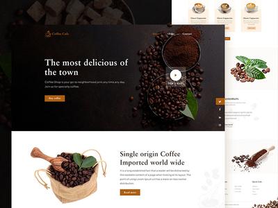 咖啡登陆页面(Coffee Landing Page)