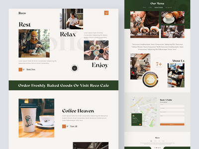 咖啡登陆页面设计(Coffee Landing Page Design)