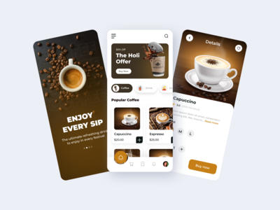 咖啡店移动应用(Coffee shop mobile app)