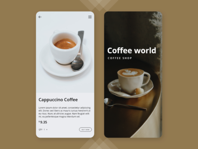 咖啡店应用概念(COFFEE SHOP App Concept)