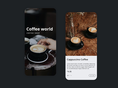 咖啡店界面(COFFEE SHOP UI)