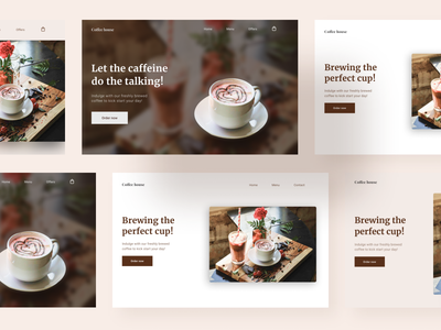 咖啡店英雄标题探索(Coffee Shop Hero Headers Exploration)