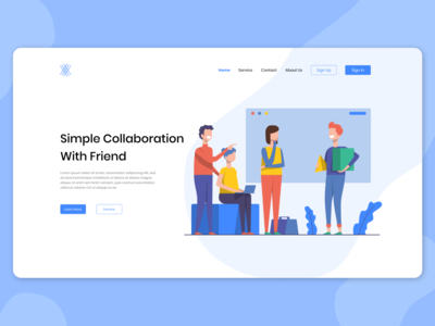 协作登陆页面概念(Collaboration Landing page concept)
