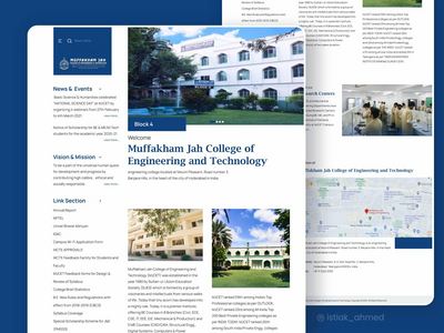 大学登陆页面 ||重新设计(College Landing page || Redesign)