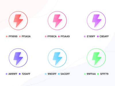 颜色渐变螺栓⚡(Color Gradient Bolts⚡)