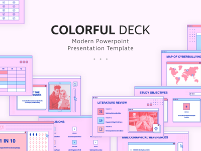 多彩的PowerPoint演示模板(Colorful PowerPoint Presentation Template)