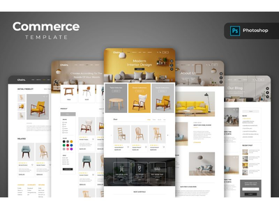 家具电子商务网站模板(Furniture eCommerce Website Templates)