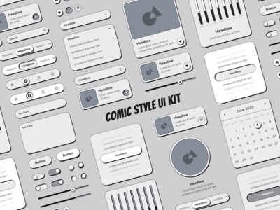 漫画风格的 UI 套件(Comic Style Ui Kit)