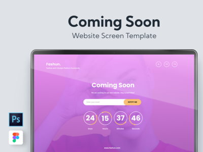 Web 即将推出模板(Web Coming Soon Template)
