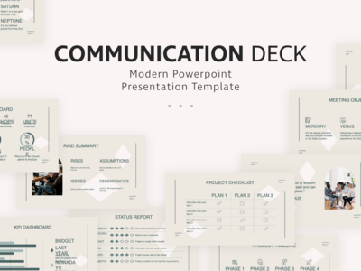 沟通的PowerPoint演示模板(Communication PowerPoint Presentation Template)