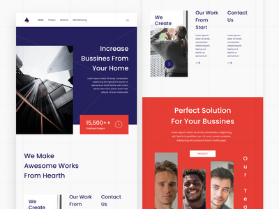 公司简介 - Web UI 工具包模板(Company Profile - Web UI Kits Template)