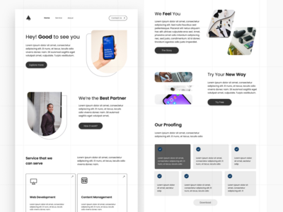 公司服务 - Web UI 工具包模板(Company Services - Web UI Kits Template)