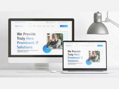 数字风暴公司网站 UI 概念(Digital Storm Company Website UI Concept)