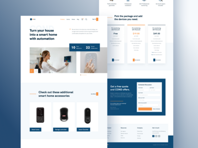 COND - 家庭自动化服务登陆页面(COND - Home Automation Service Landing Page)