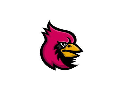 红衣主教鸟头吉祥物(Cardinal Bird Head Mascot)