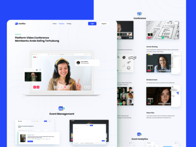 Confiss - 虚拟视频通话会议会议数字活动功能(Confiss - Virtual Video Call Meeting Conferencing Digital Event Features)