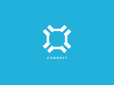 连接矢量标志设计模板(Connect Vector Logo Design Template)