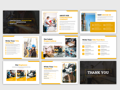 施工和建筑项目概述演示模板(Constraction and architecture project overview presentation template)