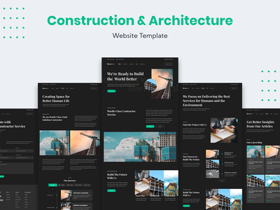建筑和建筑业务网站模板(Architecture and Construction Business Website Template)