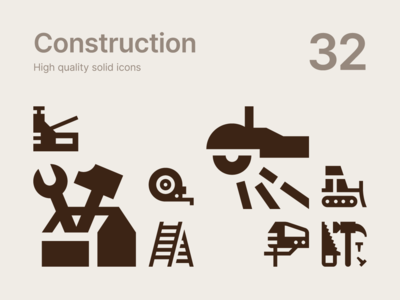 建设 #2 图标(Construction #2 icons)