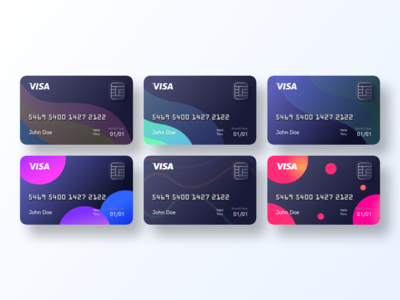 信用卡（深色模式）(Credit cards (dark mode))