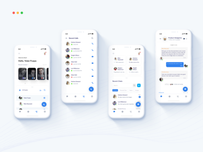 联系簿应用程序：电话，设计探索的消息(Contact Book App: Call, Messages of Design Exploration)